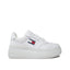 Tommy Jeans dámske flatform tenisky biele