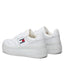 Tommy Jeans dámske flatform tenisky biele