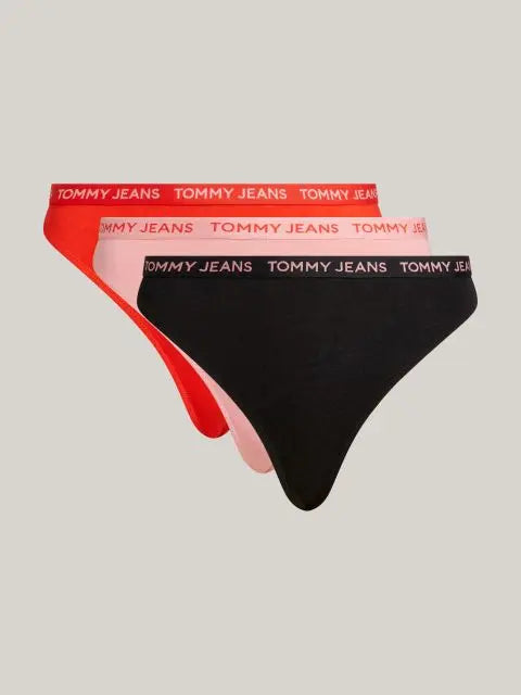 Tommy Jeans dámske tangá 3-pack rôzne farby