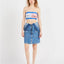 Tommy Jeans dámsky bandeau top modrý