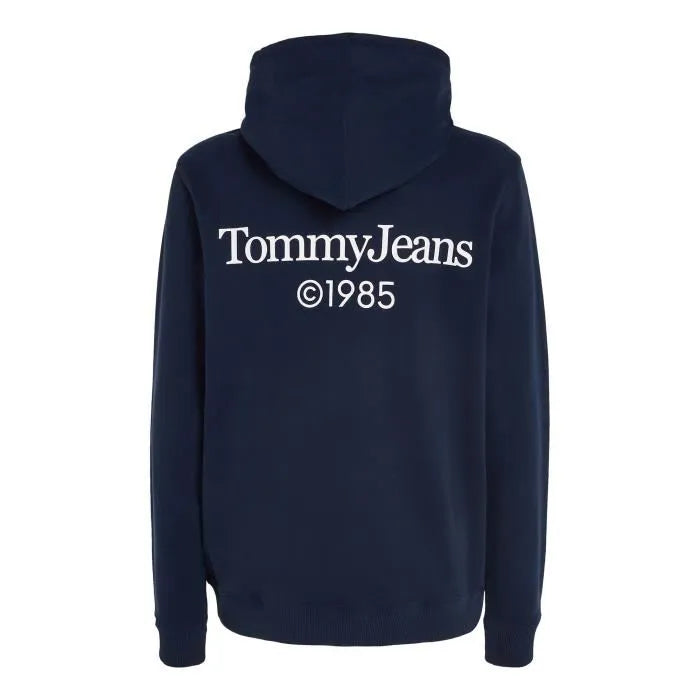 Tommy Jeans pánska mikina modrá s kapucňou