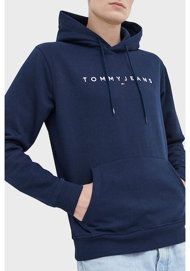 Tommy Jeans pánska mikina s kapucňou tmavomodrá