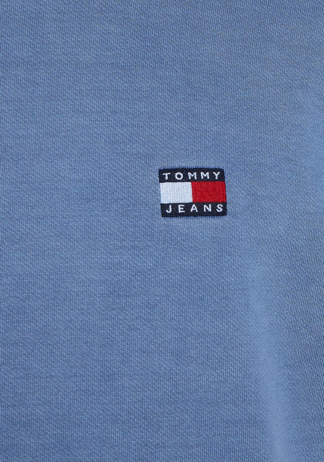 Tommy Jeans pánska mikina modrá s okrúhlym výstrihom