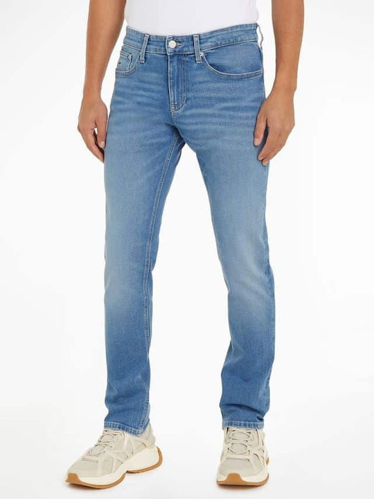 Tommy Jeans pánske džínsy Slim Fit modré