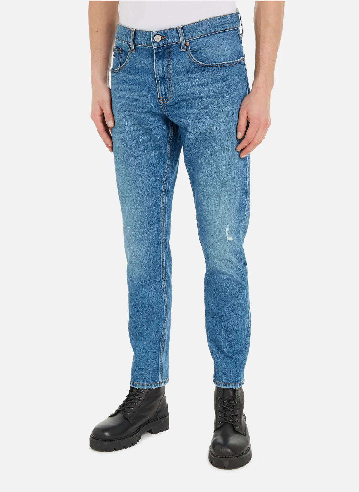 Tommy Jeans pánske džínsy Slim Fit modré