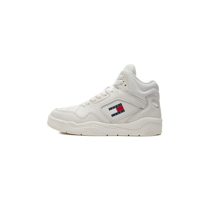 Tommy Jeans pánske tenisky TJM Basket Mid Top ecru