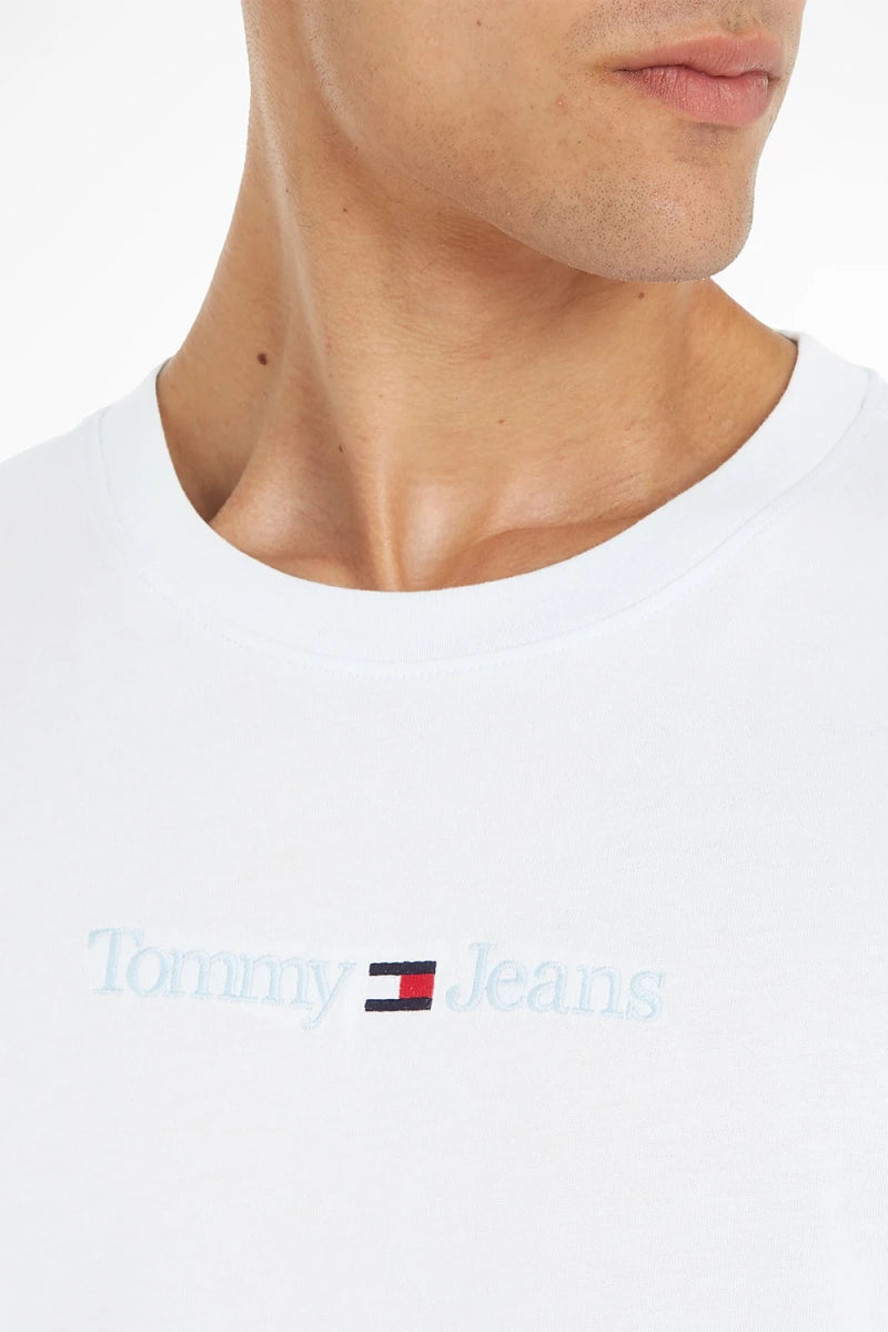 Tommy Jeans pánske tričko Small Text biele