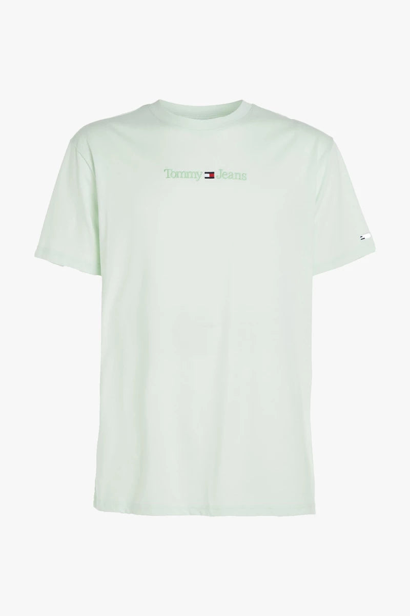 Tommy Jeans pánske tričko Small Text zelené (Mint)