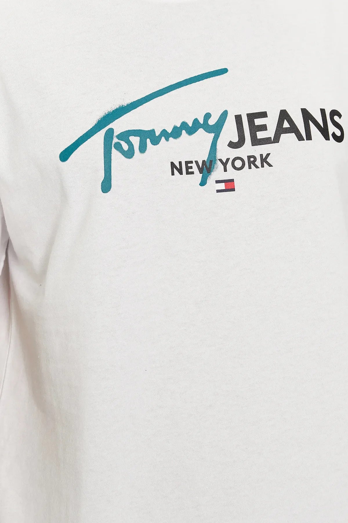 Tommy Jeans pánske tričko TJM Reg Spray Pop Colour biele