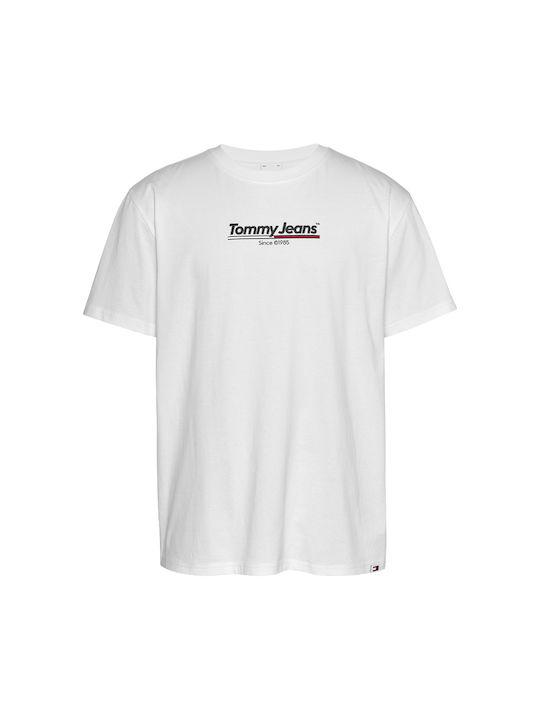 Tommy Jeans pánske tričko biele TJM REG GRAPHIC TEE