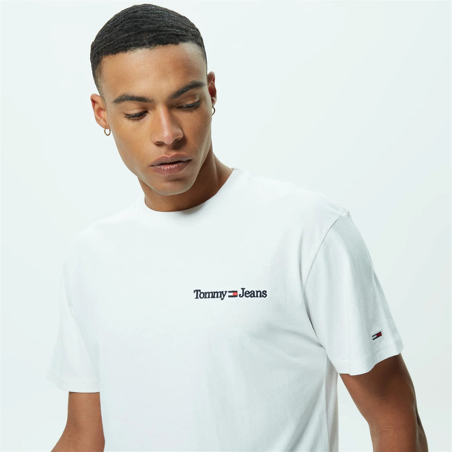 Tommy Jeans pánske tričko biele s logom