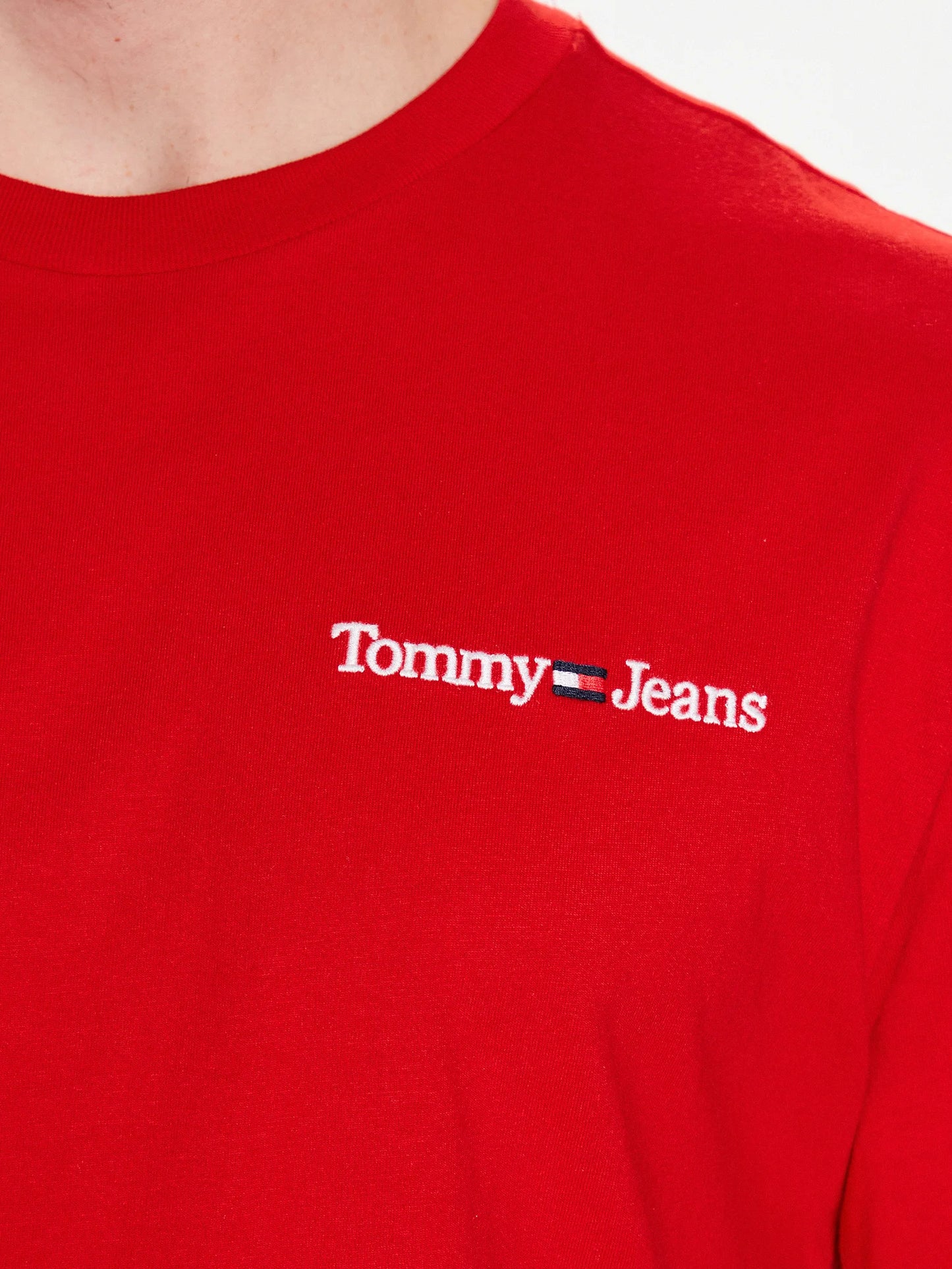 Tommy Jeans pánske tričko červené