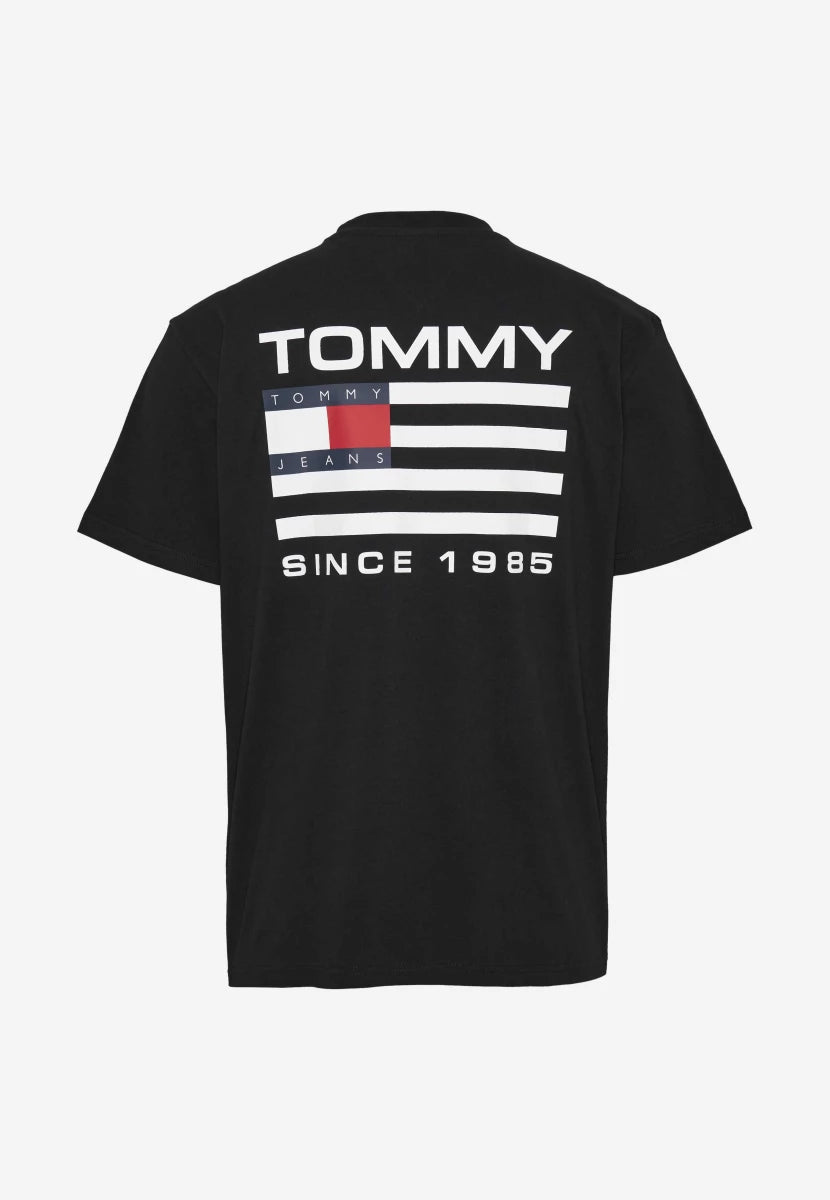 Tommy Jeans pánske tričko čierne s veľkým logom