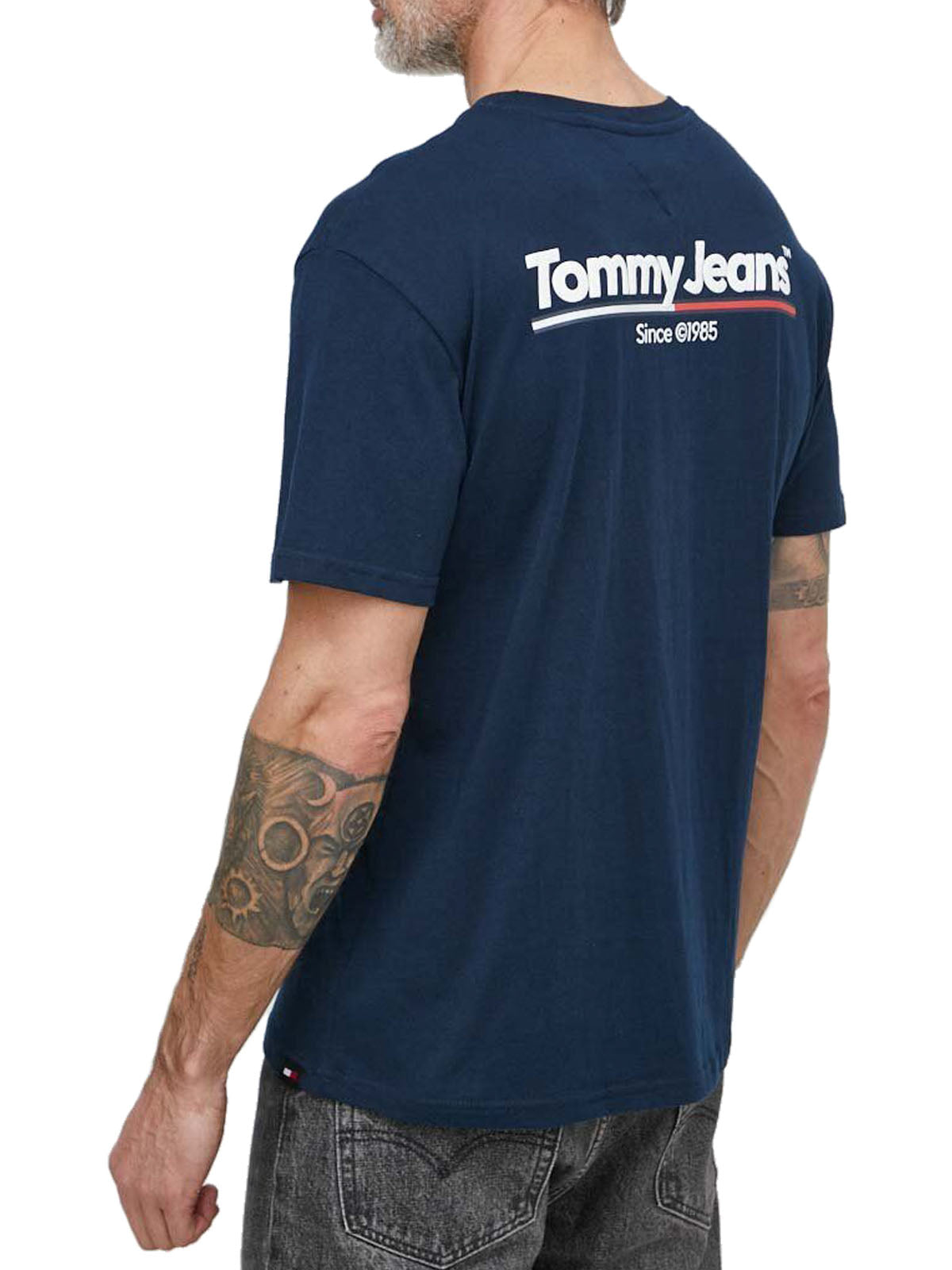 Tommy Jeans pánske tričko tmavomodré TJM REG GRAPHIC TEE