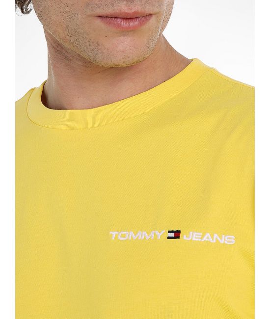 Tommy Jeans pánske tričko žlté