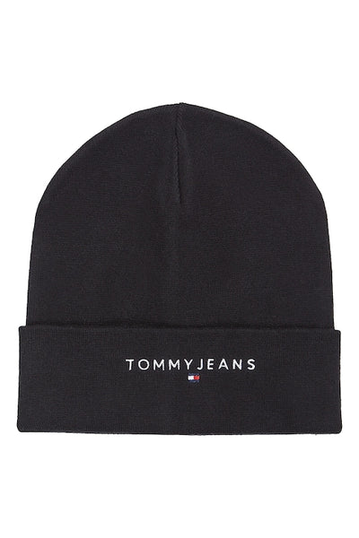 Tommy Jeans unisex čiapka čierna z organickej bavlny