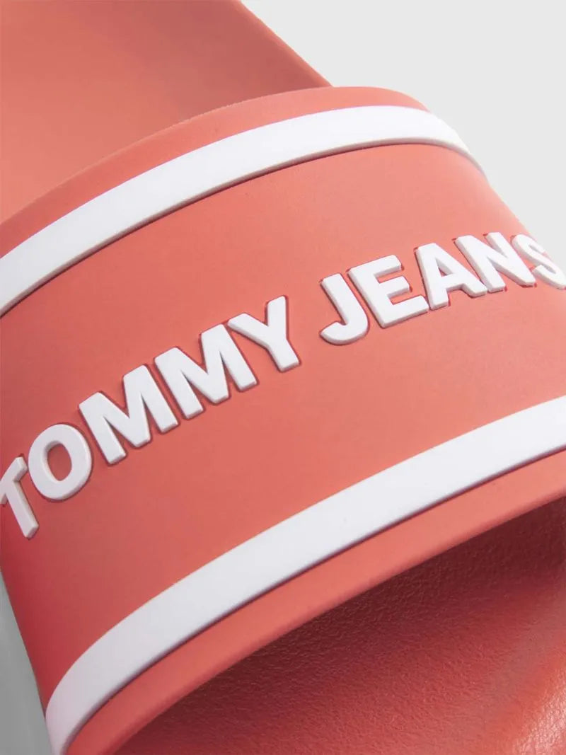 Tommy Jeans unisex šľapky koralové