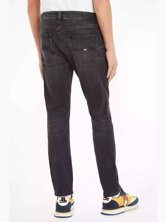 Tommy Jeans pánske džínsy Austin Slim Fit čierne