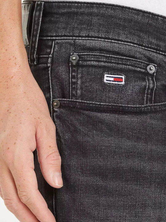 Tommy Jeans pánske džínsy Austin Slim Fit čierne