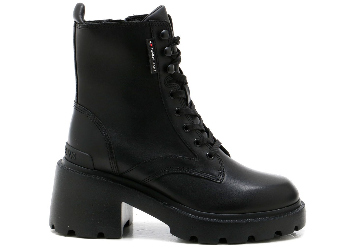TOMMY JEANS TJW MID HEEL BOOT LEATHER