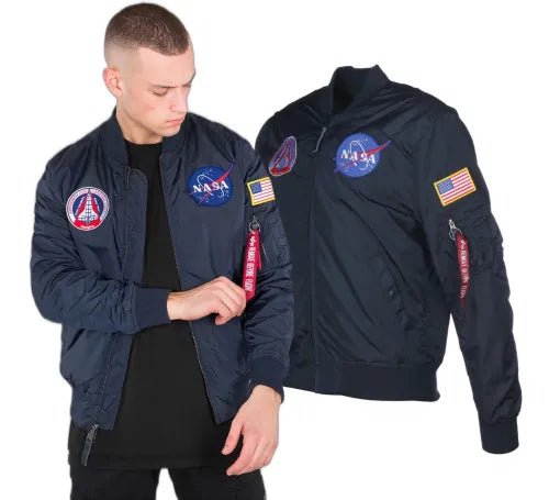 Alpha Industries pánska bunda MA - 1 TT NASA Reversible II modrá - Original Brands