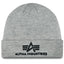 Alpha Industries pánska čiapka 3D Beanie šedá - Original Brands