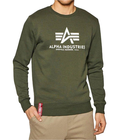 Alpha Industries pánska mikina Basic olivová - Original Brands