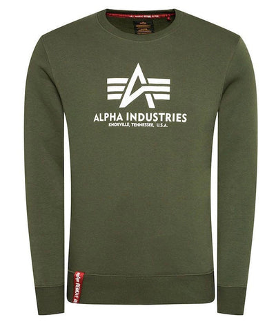 Alpha Industries pánska mikina Basic olivová - Original Brands