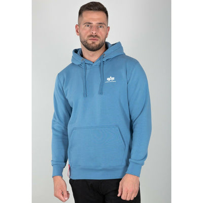 Alpha Industries pánska mikina Basic Small Logo modrá - Original Brands