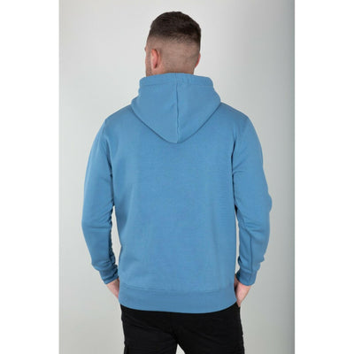 Alpha Industries pánska mikina Basic Small Logo modrá - Original Brands