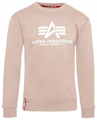 Alpha Industries pánska mikina Basic Sweater - ružová - Original Brands