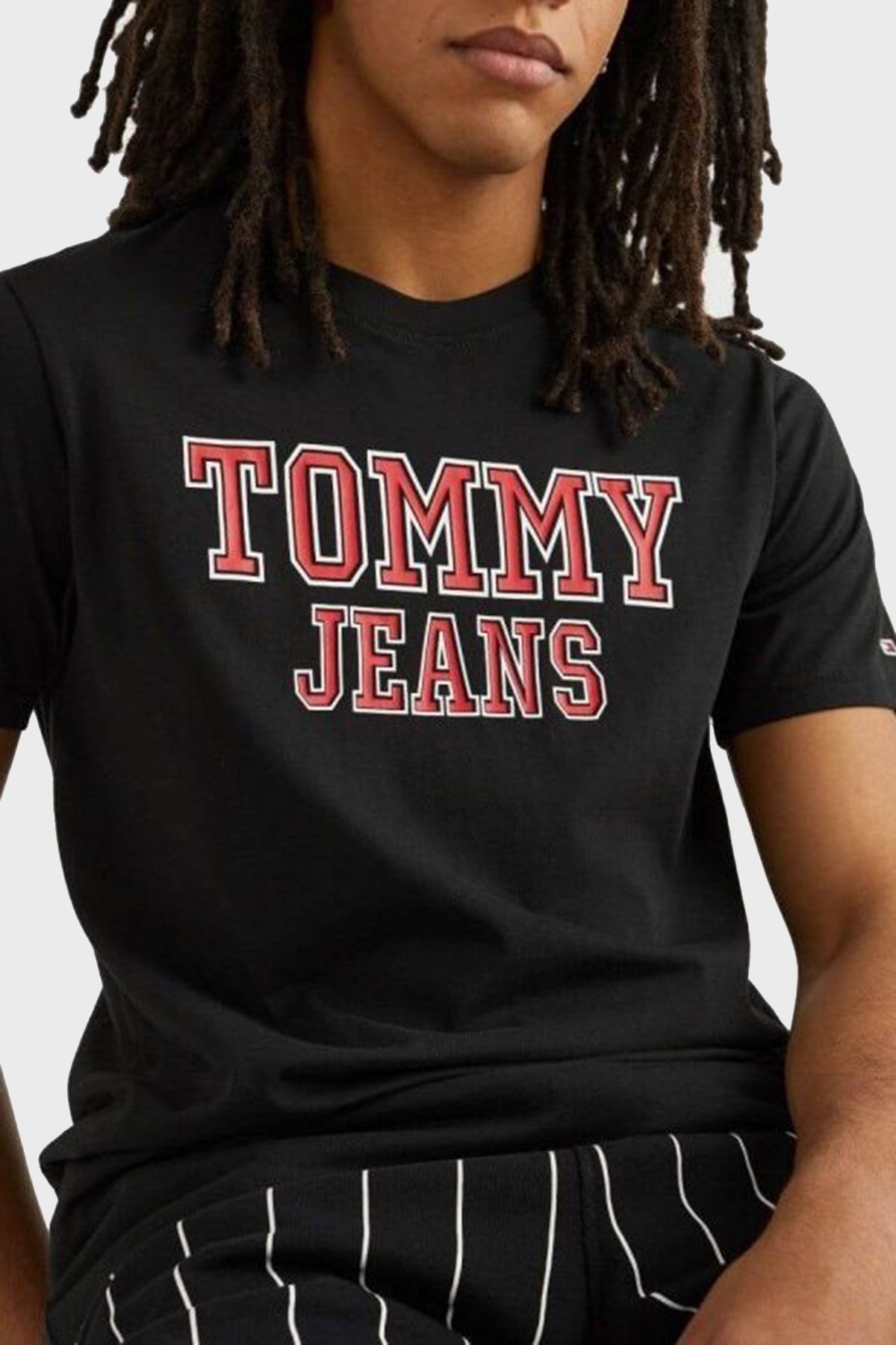 Tommy Jeans pánske tričko čierne s veľkým logom