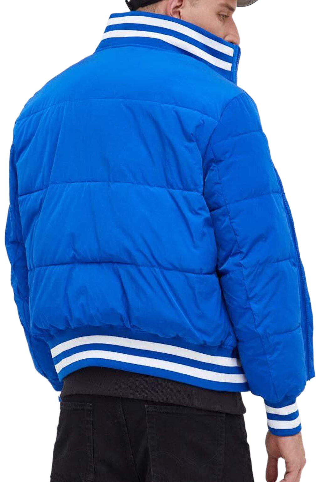 Tommy Hilfiger pánska zimná bunda New Varsity Puffer tmavomodrá