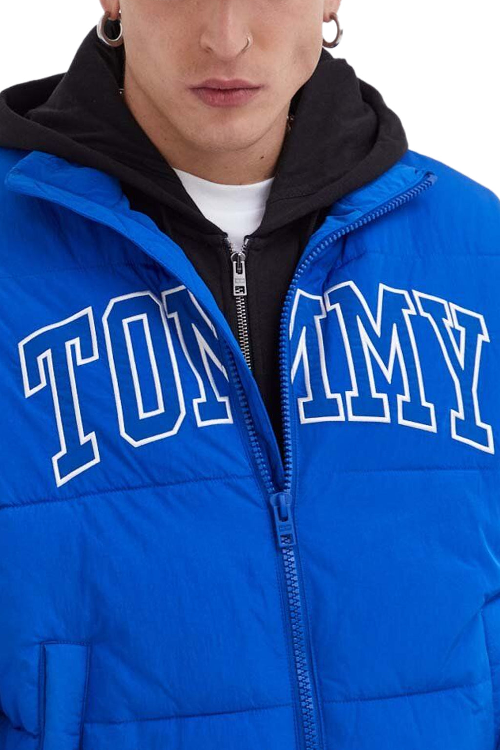 Tommy Hilfiger pánska zimná bunda New Varsity Puffer tmavomodrá